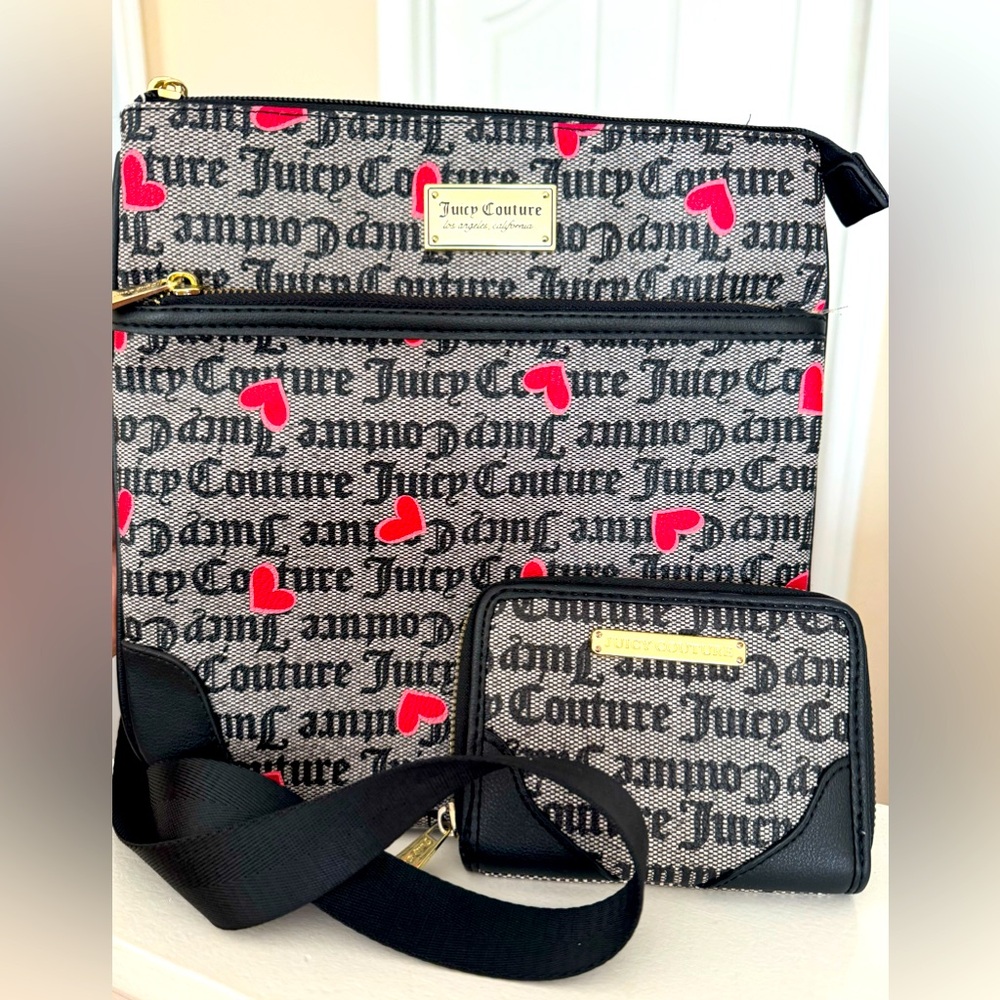 Juicy Couture Valentine Bag and Zip Around Wallet